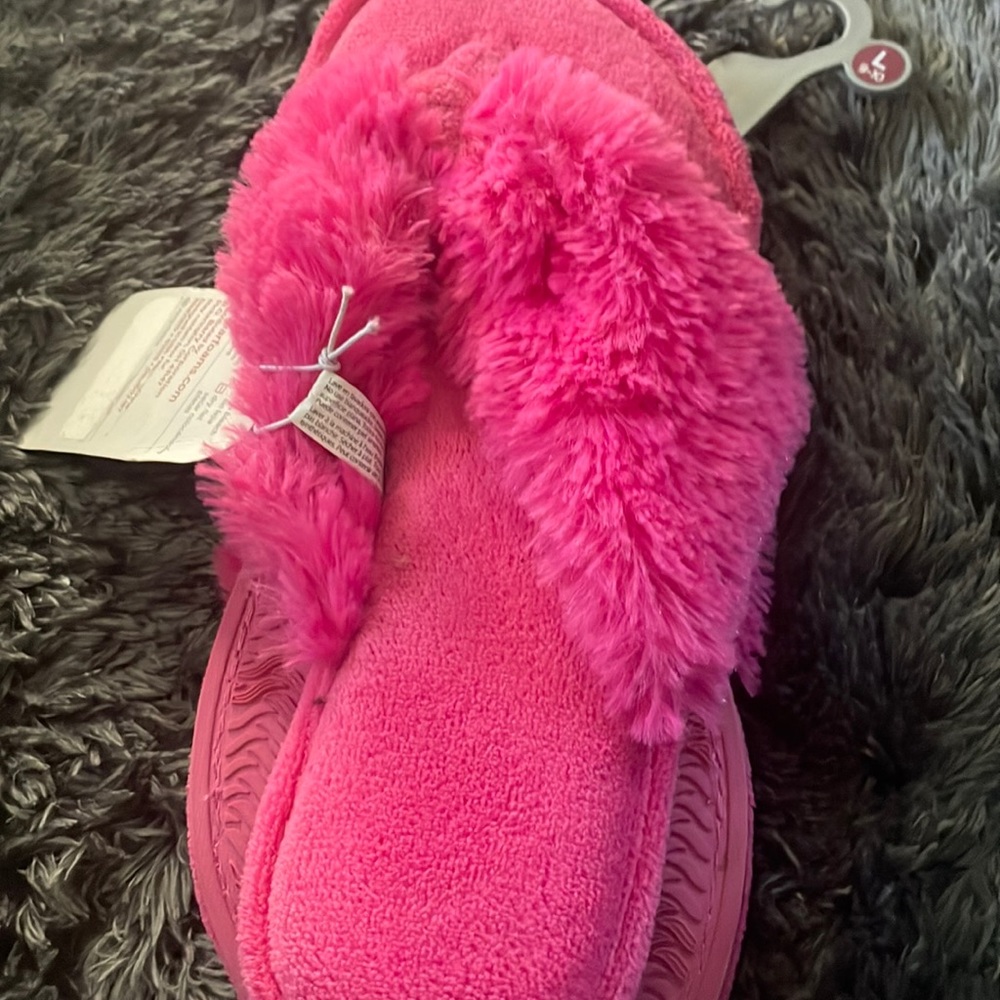 Plush slippers